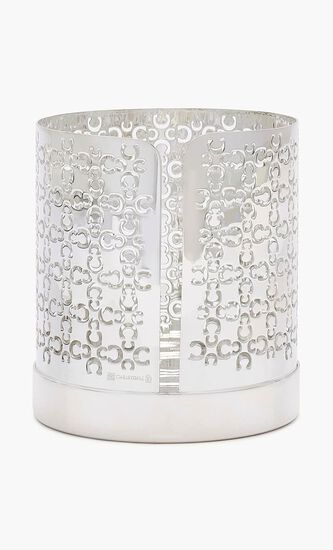 Iconik Candle Holder Silver Plated