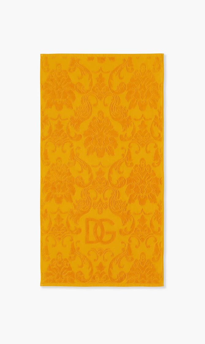 DGA ALL DECORS 5 PIECES BATH TOWELS SET YELLOW