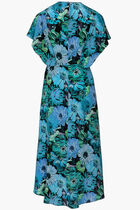 Floral Print Silk Dress