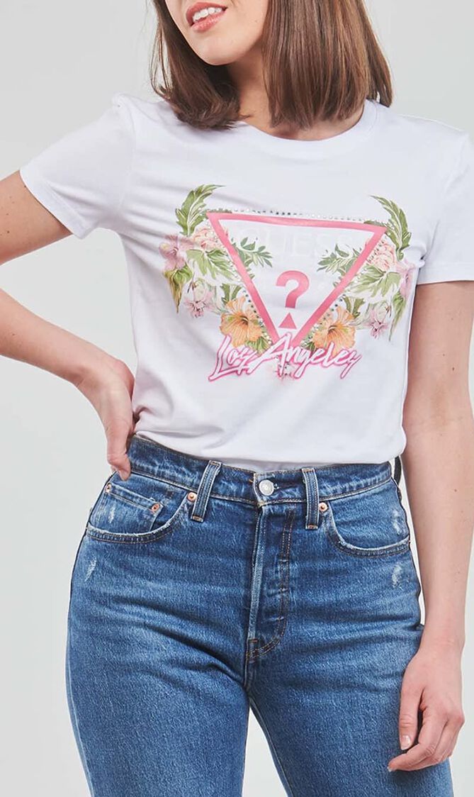 Triangle Flowers Tee