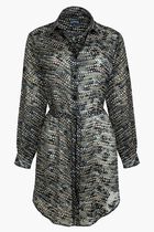 Pearl Silk Shirt Dress