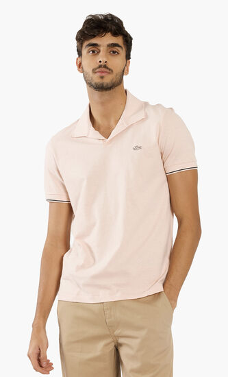 Regular Fit Tunisian Collar Polo Shirt