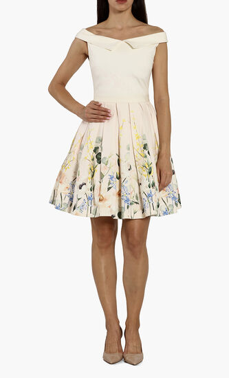 Oceanne Elegance Full Skirt Dress