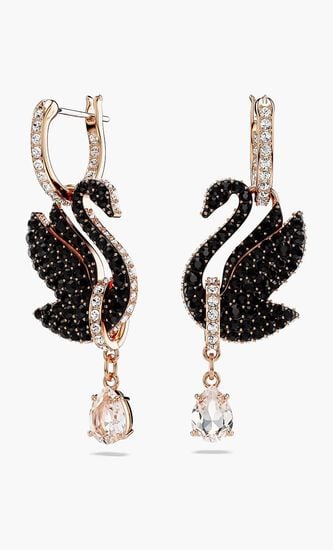 Swan Drop Earrings
