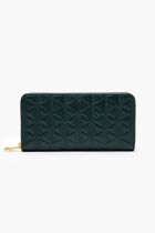 Maheki Zipped Embossed Leather Billfold