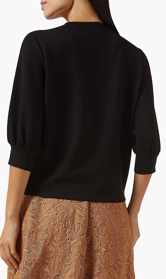 ORCHID EMBROIDERY SWEATSHIRT