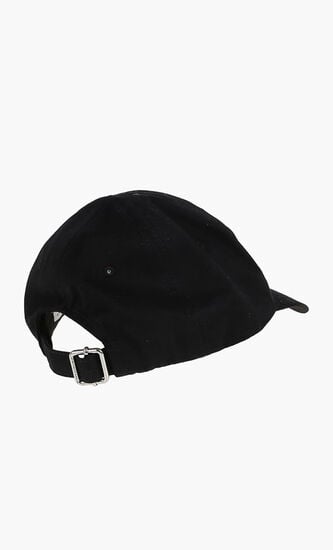 HELVETICA BASEBALL CAP BLACK WHITE