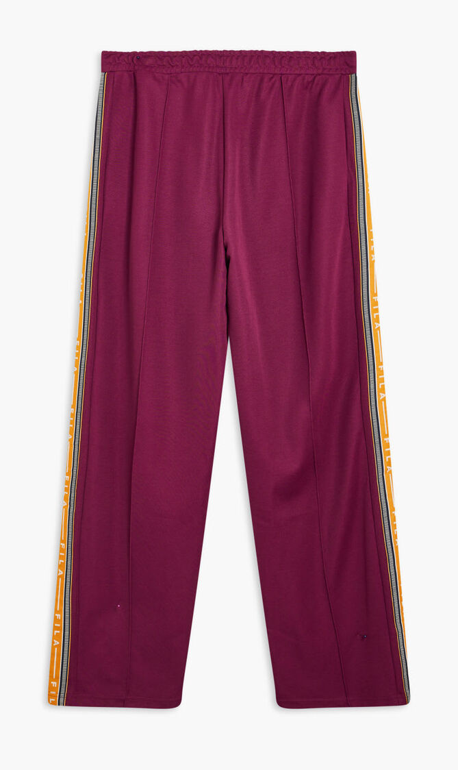 WIDE LEG TRACK PANT WITH TAPE