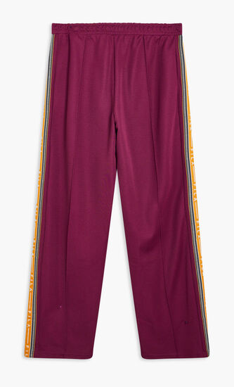 WIDE LEG TRACK PANT WITH TAPE