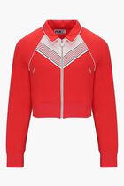 TRACK JACKET WITH FLAT KNIT