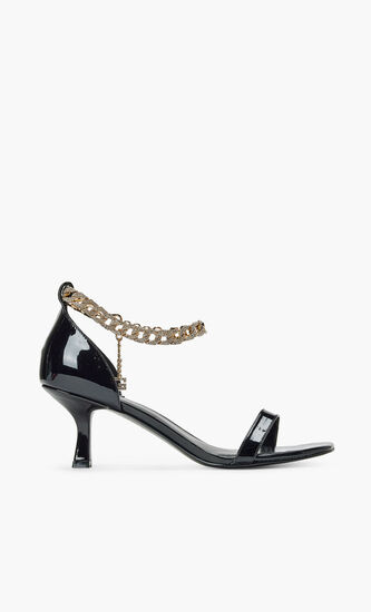 REMO RHINESTONE CHAIN SANDALS