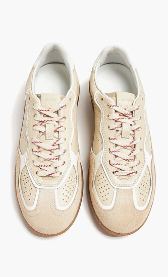 TB.490 RIFE GRAIN CREAM LEATHER SNEAKERS