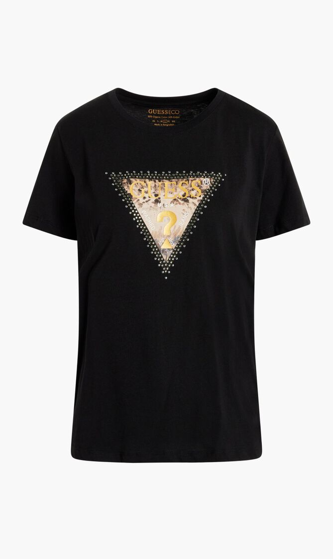 Short Sleeve Cotton Animal Triangle T-shirt