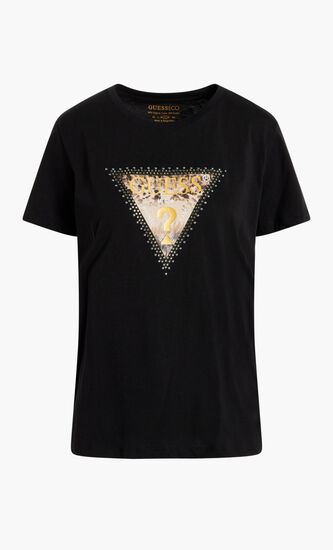 Short Sleeve Cotton Animal Triangle T-shirt