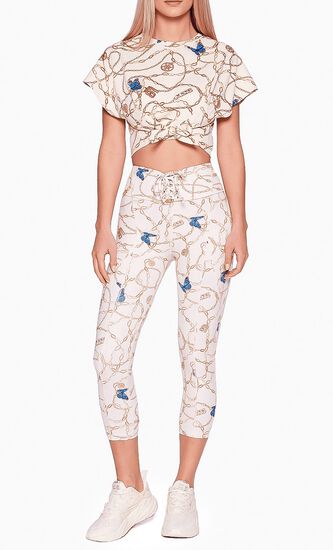 Cross Lace Up Sport Leggings