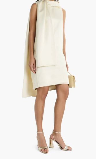 MALIA 90MM CURVED HEEL SIMPLE SANDAL WITH ANKLE STRAP