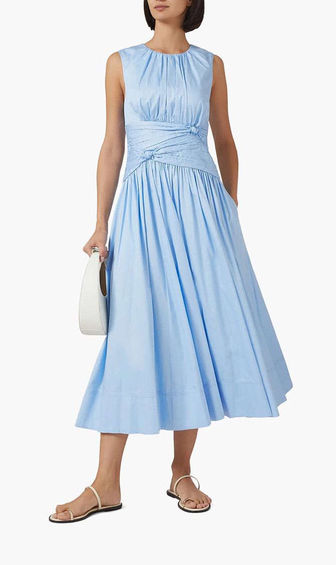Agatha Knot Waist Midi Dress