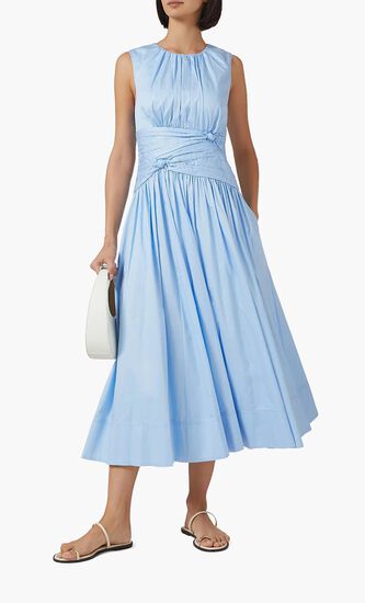 Agatha Knot Waist Midi Dress