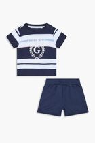 Striped T-shirt And Shorts Set