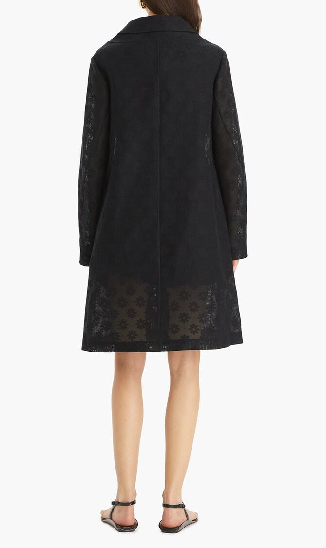 COTTON AND LINEN DAISY COAT