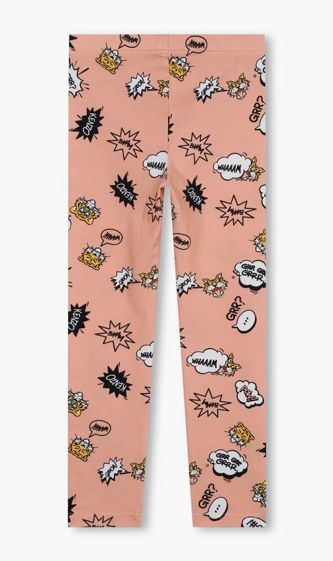 Tiger Print Jersey Leggings