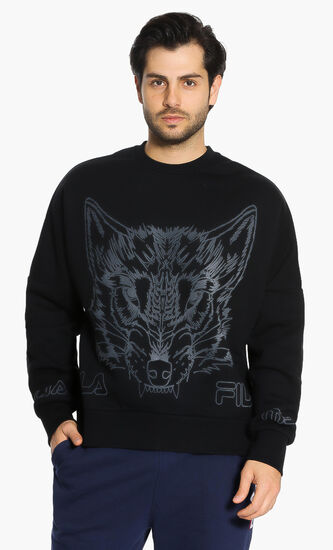 Hyde Flkd Outline Wolf Sweatshirt