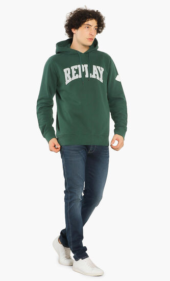 Oversized Logo Print Hoodie