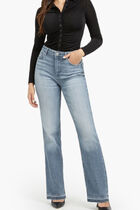 Long Sleeve Shirred Snap Milana Top