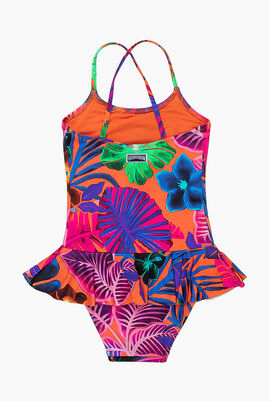 Grilly Floral Print One-Piece Swimsuit
