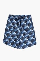 Bleu Marine Printed Shorts