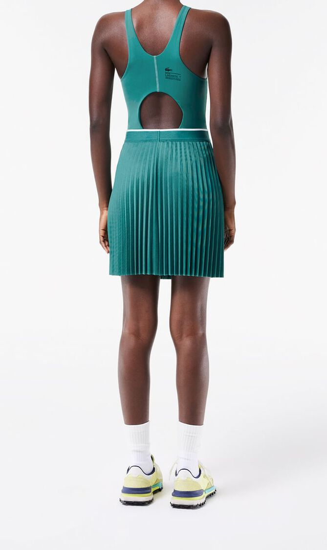 Short Pleated Elastic Waist Skirt