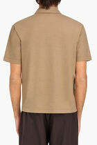 Crepe Voile Polo Shirt