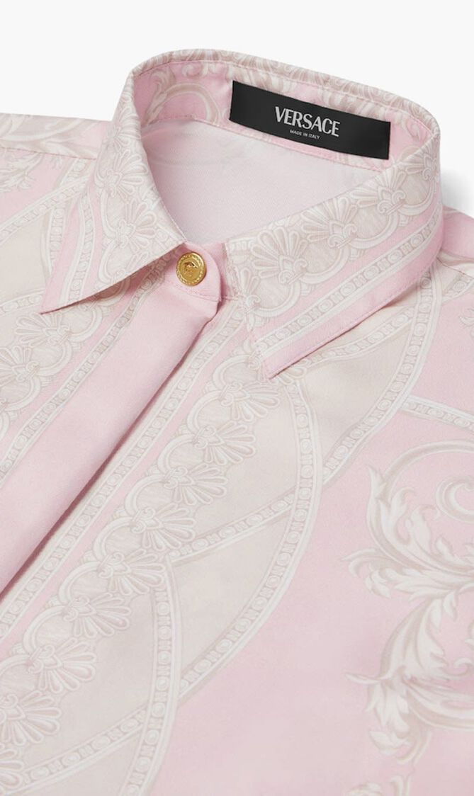 FORMAL SHIRT COUPE DES DIEUX BAROCCO FOULARD ON RESPONSIBLE SILK TWILL