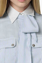 Lavalli Striped Silk Blouse