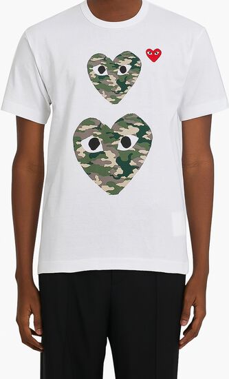 Double Heart Camouflage T-Shirt