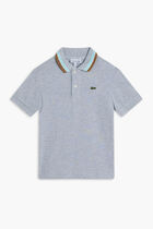 SHORT SLEEVED RIBBED COLLAR SHIRT