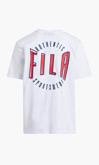 GRAPHIC TEE BACK PUFF AND FLAT PRINT