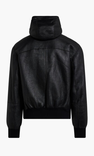 WAVY SHEARLING LEATHER-FUR