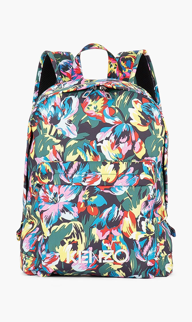 vans floral print backpack