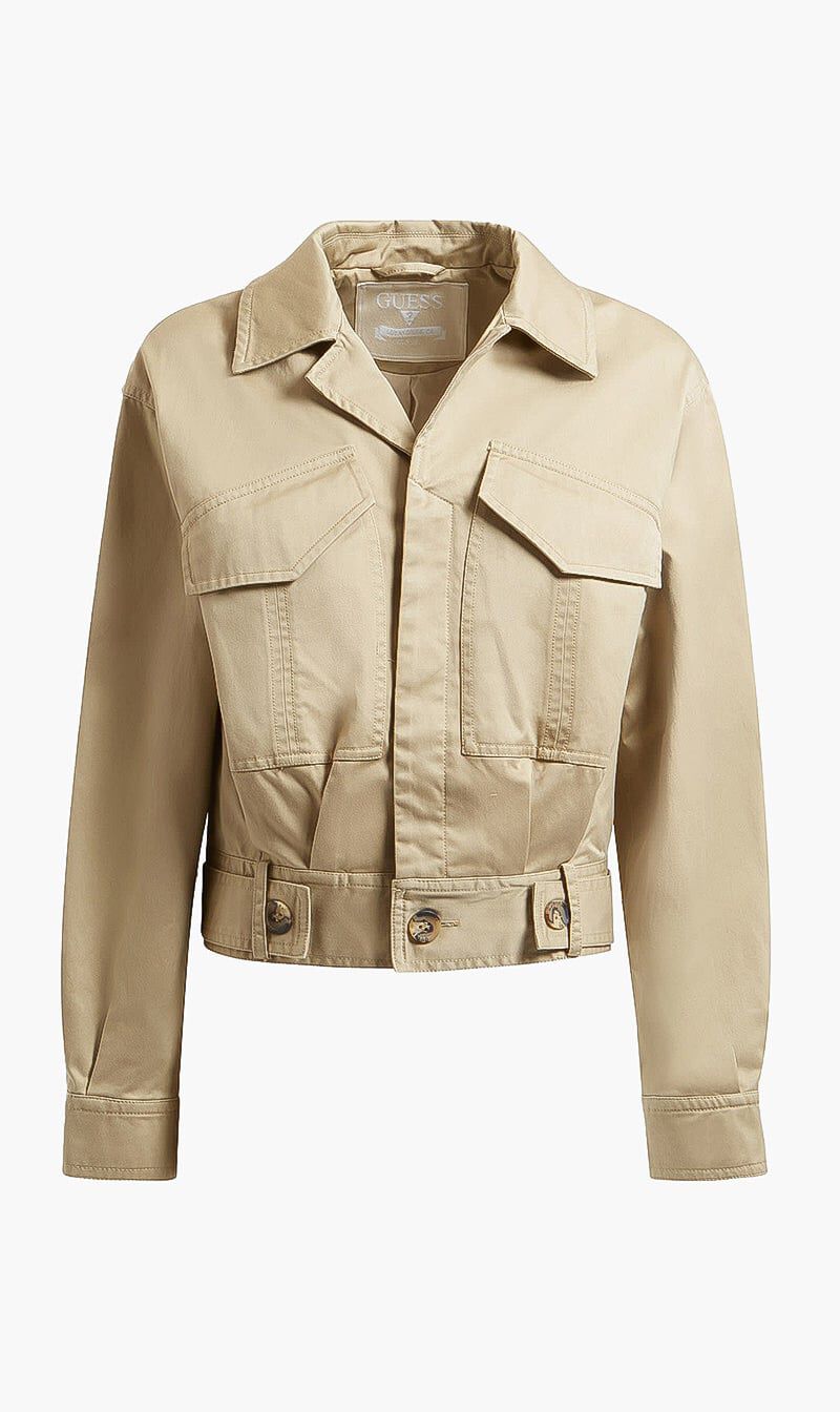 Guess khaki jacket hot sale