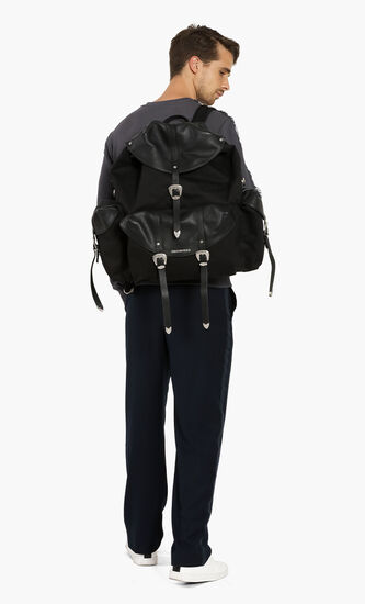 Oversized Canvas Backpack