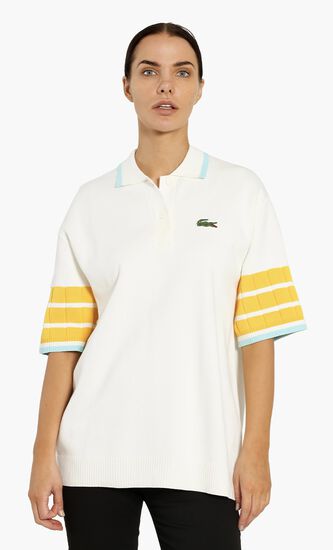 Loose Fit Polo Collar Sweater
