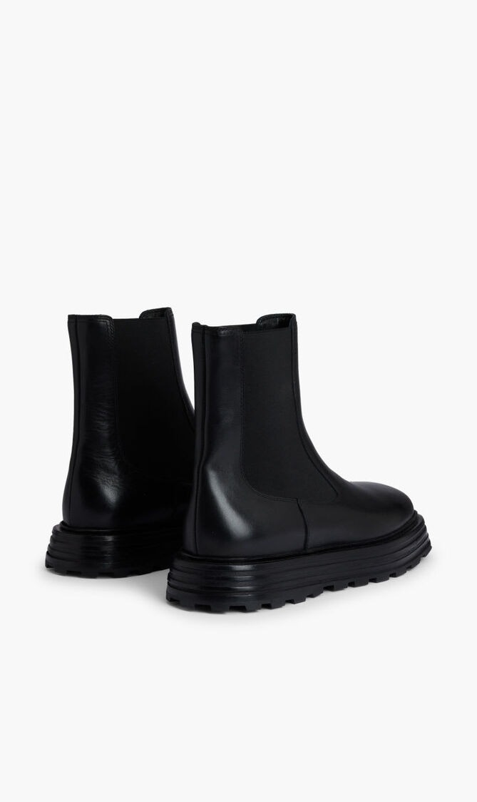 ANKLE BOOT SEMI-SHINY CALF LEATHER