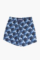 Bleu Marine Printed Shorts