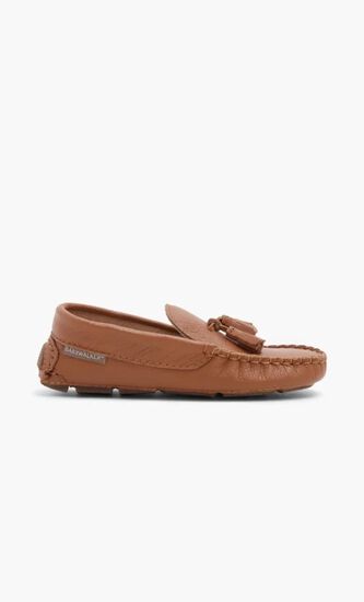 LEATHER LOAFER WITH TUNNELS