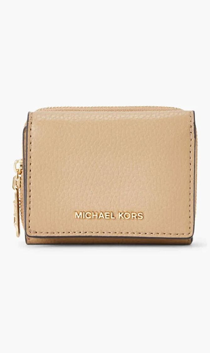 Empire Small Pebbled Leather Tri-Fold Wallet