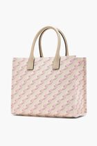 SMALL TOTE FABRIC+CALF LEATHER