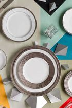 Athena Platinum Rim soup 9cm