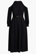 Belted Drop Shoulder Dress