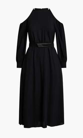 Belted Drop Shoulder Dress